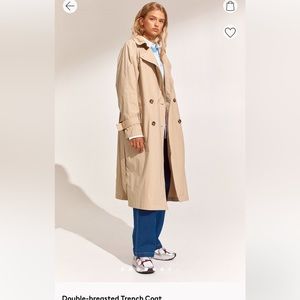 H&M Double Breasted Trench Coat, NWT, Never worn, Perfect Condition